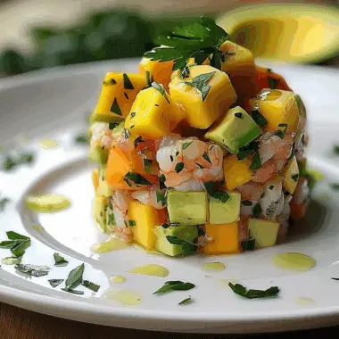 Tartare de Crevettes, Avocat et Mangue : un voyage de fraîcheur en pleine assiette 4 Tartare de Crevettes, Avocat et Mangue