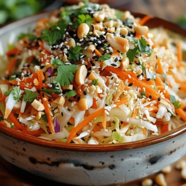 Salade asiatique au chou et cacahuètes : la fraîcheur qui fait voyager 4 Salade asiatique au chou et cacahuetes