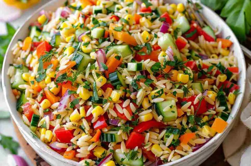 Salade Arc-en-Ciel de Pâtes Orzo