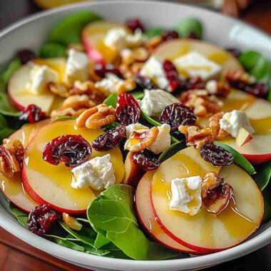 Salade Pomme-Noix & Vinaigrette Érable-Dijon : la fraîcheur croquante d’un automne gourmand 3 Salade Pomme-Noix & Vinaigrette Érable-Dijon