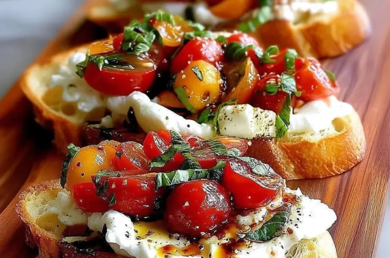 Bruschetta de Noël à la Burrata