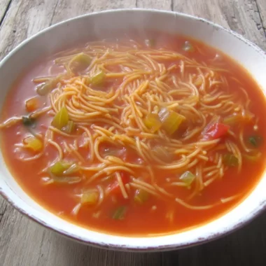 Soupe tomates vermicelles classique, le bol de réconfort de mon enfance 3 Soupe Tomates Vermicelles Classique
