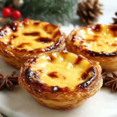 Pastéis de Nata de Noël 3 Tartelettes Portugaises Croustillantes & Fondantes