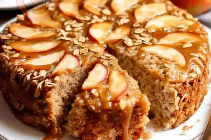 Gâteau diététique aux flocons d’avoine et aux pommes