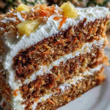 Gâteau hawaïen aux carottes et à l’ananas, le moelleux des tropiques dans un dessert de partage 4 Gâteau hawaïen aux carottes et à l’ananas