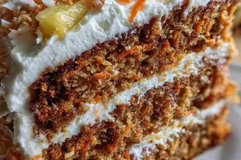 Gâteau hawaïen aux carottes et à l’ananas