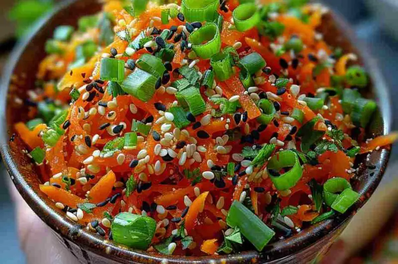 Salade de Carottes Râpées au Gingembre et Sésame
