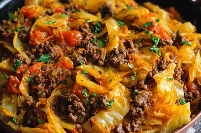 Poêlée légère bœuf, chou & poivron