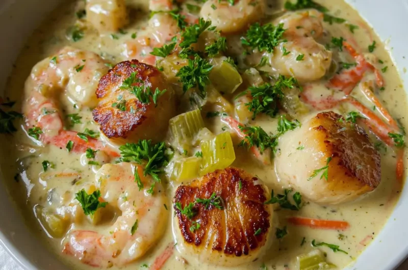 Blanquette de Saint-Jacques et Crevettes Ultra Simple