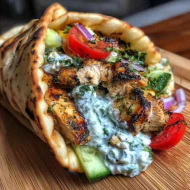 Gyros de poulet méditerranéen et tzatziki crémeux à la feta, un voyage ensoleillé entre Lyon et la Grèce 3 Gyros de poulet méditerranéen et tzatziki crémeux à la feta