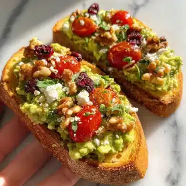 Toast à l’Avocat Gourmand, Feta Crémeuse et Éclats de Couleurs 3 Toast à l’Avocat Gourmand