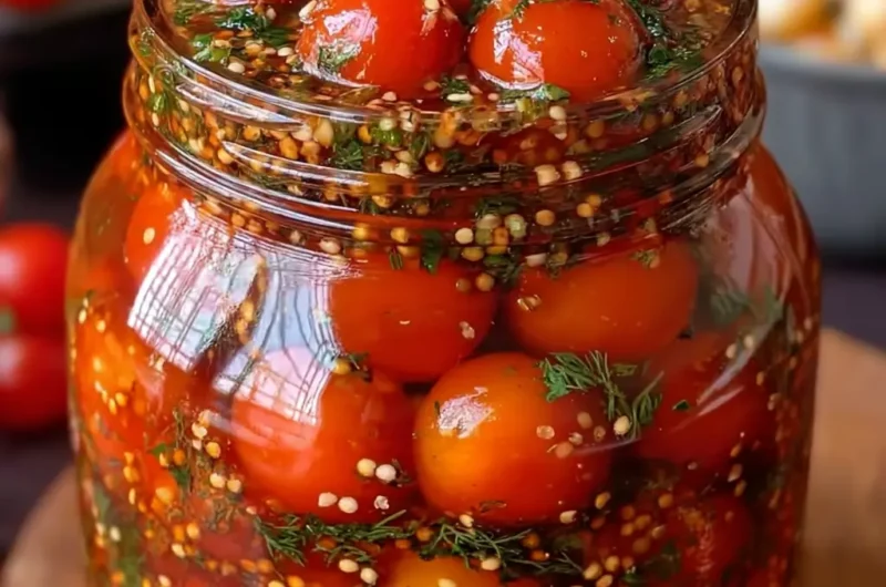 Tomates cerises marinées ultra addictives