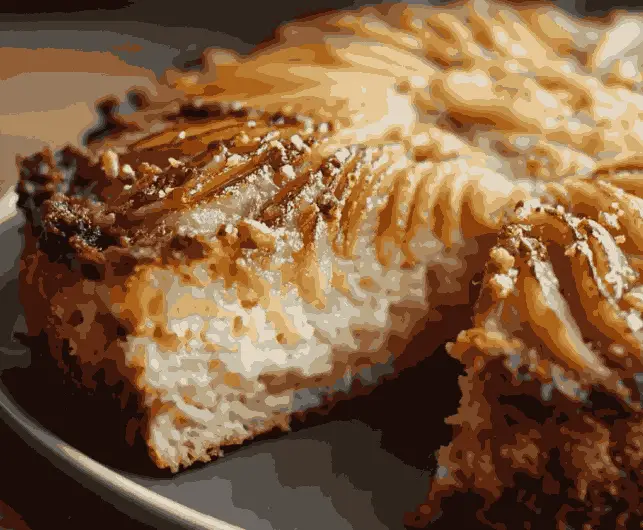 Gâteau léger aux pommes sans sucre, sans beurre