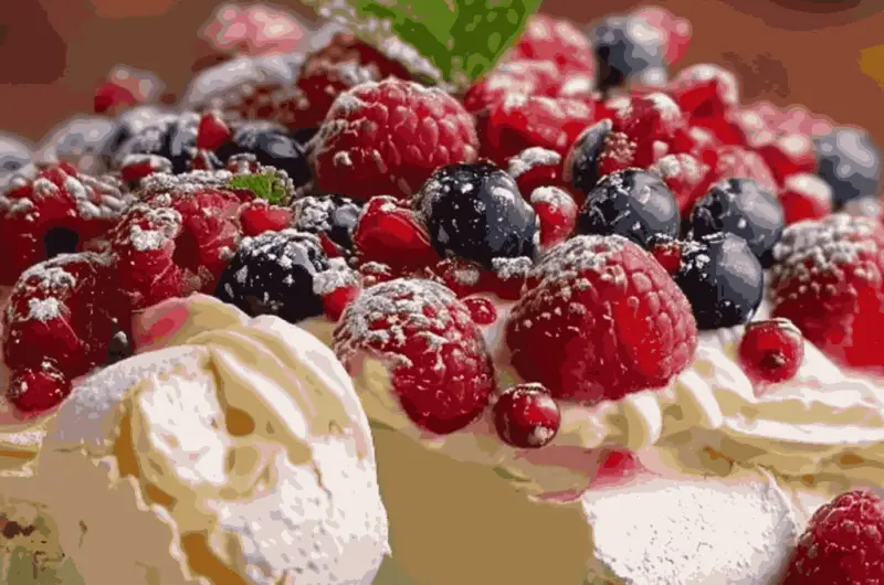 Pavlova Nuage aux Fruits Rouges