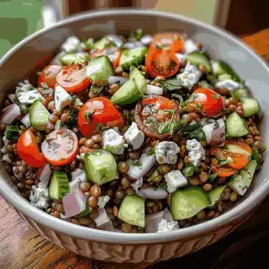 Salade de lentilles, concombre et feta, la fraîcheur généreuse qui a du caractère 3 Salade de lentilles, concombre et feta blog
