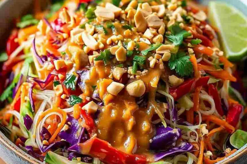 salade croquante & sauce cacahuète