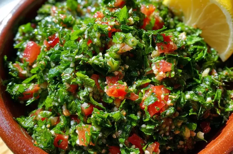 Taboulé Libanais Authentique au Persil Plat