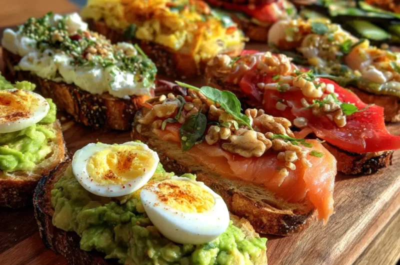 25 TARTINES SALÉES GOURMANDES
