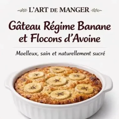 Gâteau Healthy à la Banane et aux Flocons d’Avoine : la douceur simple qui fait du bien 2 Gâteau Healthy à la Banane et aux Flocons d’Avoine