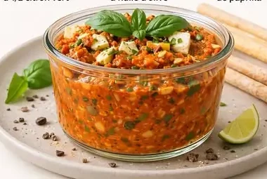 Poivronnade Maison à la Feta & Basilic : l’apéritif qui sent le soleil et la générosité 3 Poivronnade Maison à la Feta & Basilic