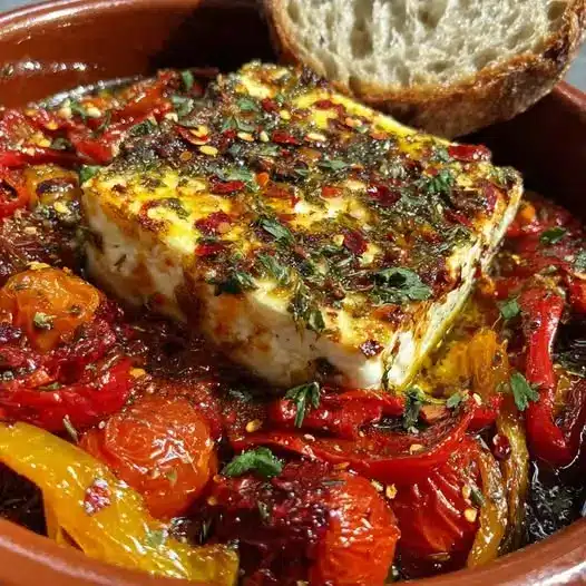 Feta Fondante au Four à la Grecque