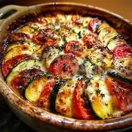 Gratin Léger Courgettes & Tomates