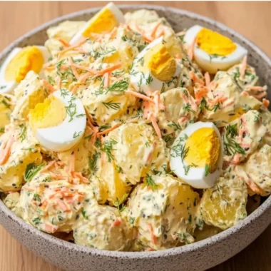 Salade de Pommes de Terre Crémeuse : le grand classique revisité avec générosité 3 Salade de Pommes de Terre Crémeuse