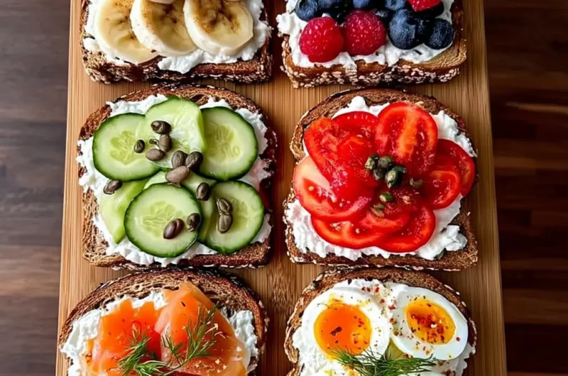 Ultimate Cottage Cheese Toast Board