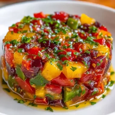 Le Jardin de Cristal : Tartare de Tomates Colorées au Basilic & Huile d'Olive, une Ode à l'Été 3 Tartare de Tomates Colorées au Basilic & Huile d'Olive