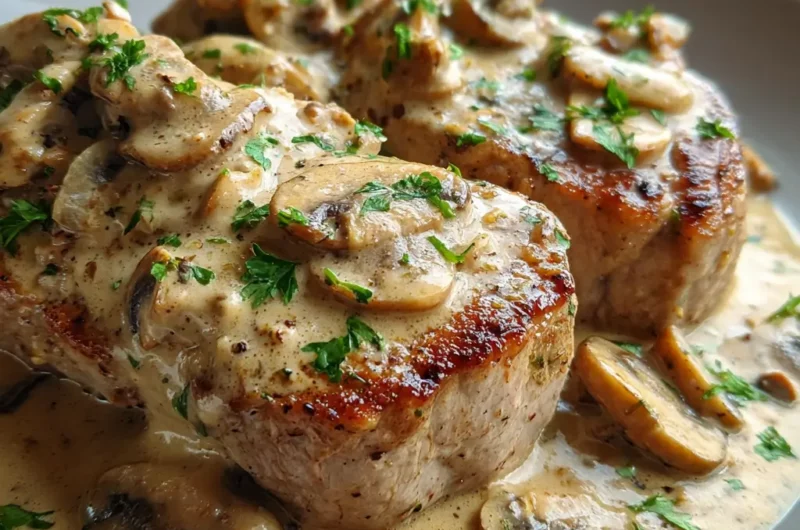 Filet Mignon à la Crème et aux Champignons