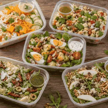 Salades fraîches à emporter : cinq recettes de cheffe pour des repas pleins de vie 3 Salade thaï aux crevettes et mangue