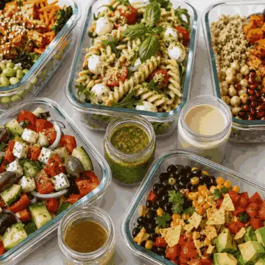 Salades gourmandes à emporter : 5 recettes colorées pour des repas frais, complets et pleins de caractère 3 Salades gourmandes à emporter (1)
