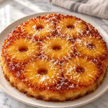 Tarte fine renversée à l’ananas et noix de coco : une escapade tropicale sur pâte croustillante 4 Tarte fine renversee a lananas et noix de coco