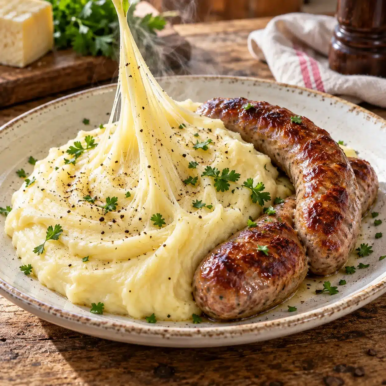 Aligot Filant et Saucisses de Toulouse : le Réconfort Ultime 2 Aligot Filant et Saucisses de Toulouse : le Réconfort Ultime