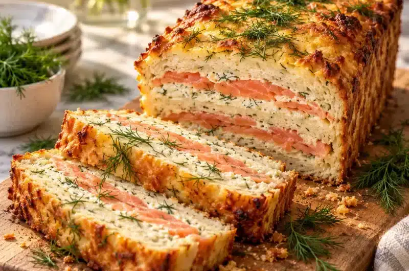 Cake Croque Moelleux au Saumon Fumé et Boursin : L'Apéritif Parfait — image 1
