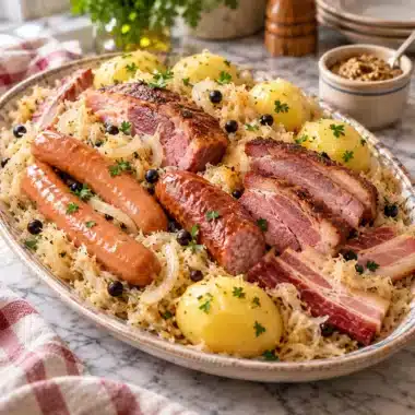 Choucroute Garnie Alsacienne : Le Plat Réconfortant d'Amélie 4 Choucroute Garnie Alsacienne : Le Plat Réconfortant d'Amélie — image 1