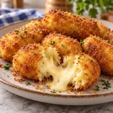 Croquettes de Purée Cœur Coulant au Fromage : Recette Facile d'Amélie 4 Croquettes de Purée Cœur Coulant au Fromage : Recette Facile d'Amélie — image 1
