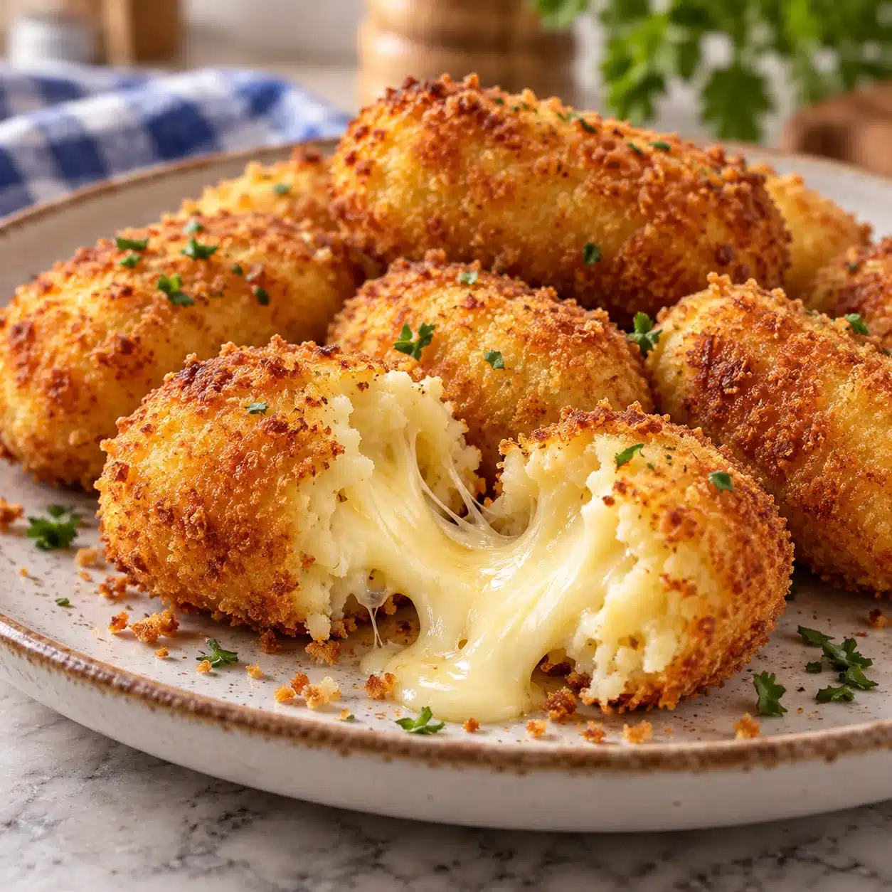 Croquettes de Purée Cœur Coulant au Fromage : Recette Facile d'Amélie 2 Croquettes de Purée Cœur Coulant au Fromage : Recette Facile d'Amélie