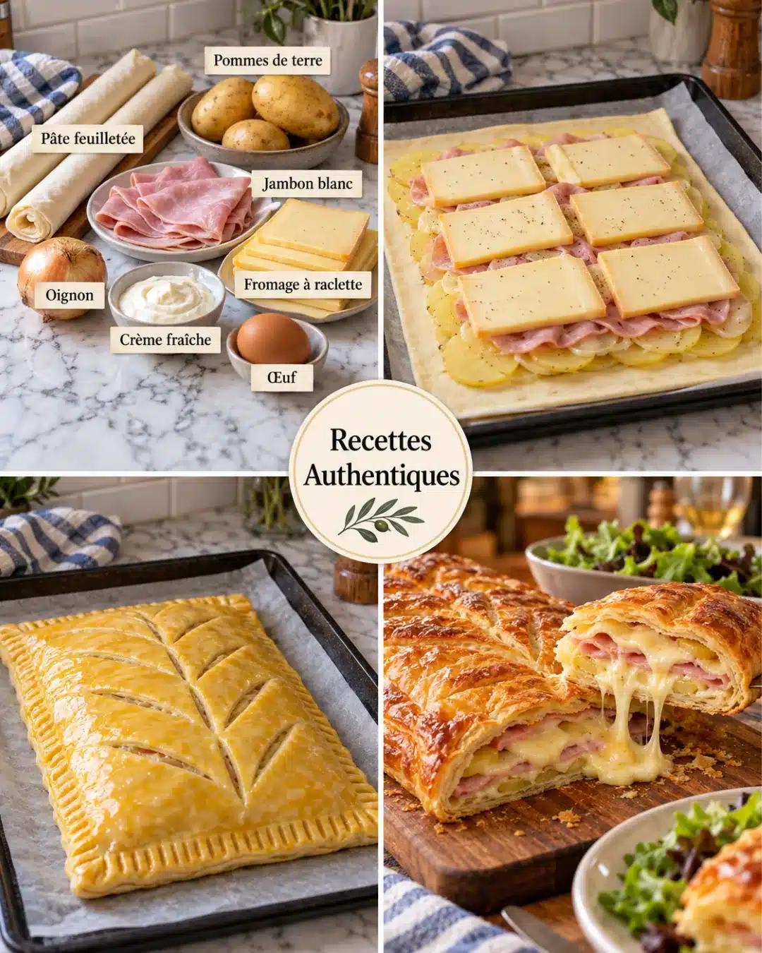 Feuilleté Jambon Raclette : Un Dîner Réconfortant et Facile 2 Feuilleté Jambon Raclette : Un Dîner Réconfortant et Facile