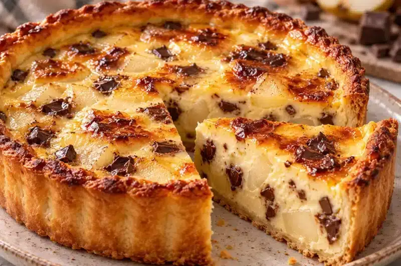 Flan Pâtissier Poire-Chocolat : La Recette Crémeuse d'Amélie — image 1