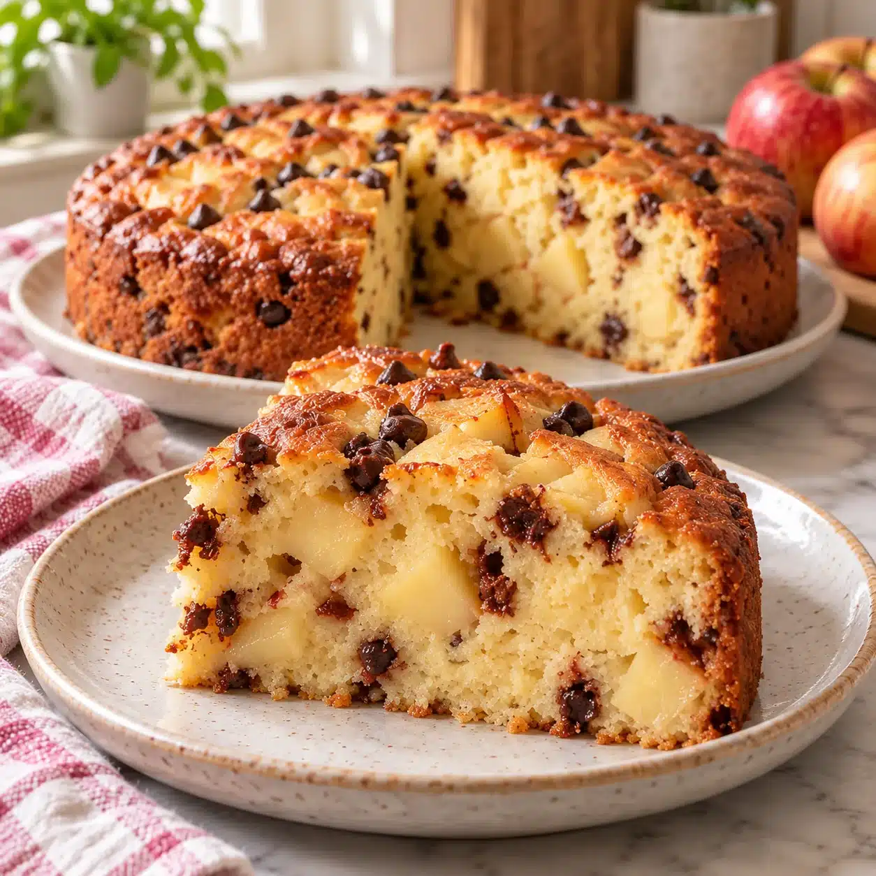 Gâteau Léger au Skyr, Pommes et Pépites de Chocolat : Ma Recette Douceur 2 Gâteau Léger au Skyr, Pommes et Pépites de Chocolat : Ma Recette Douceur