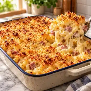 Gratin de Pâtes Français : Mac and Cheese au Cantal et Jambon Fumé 4 Gratin de Pâtes Français : Mac and Cheese au Cantal et Jambon Fumé — image 1