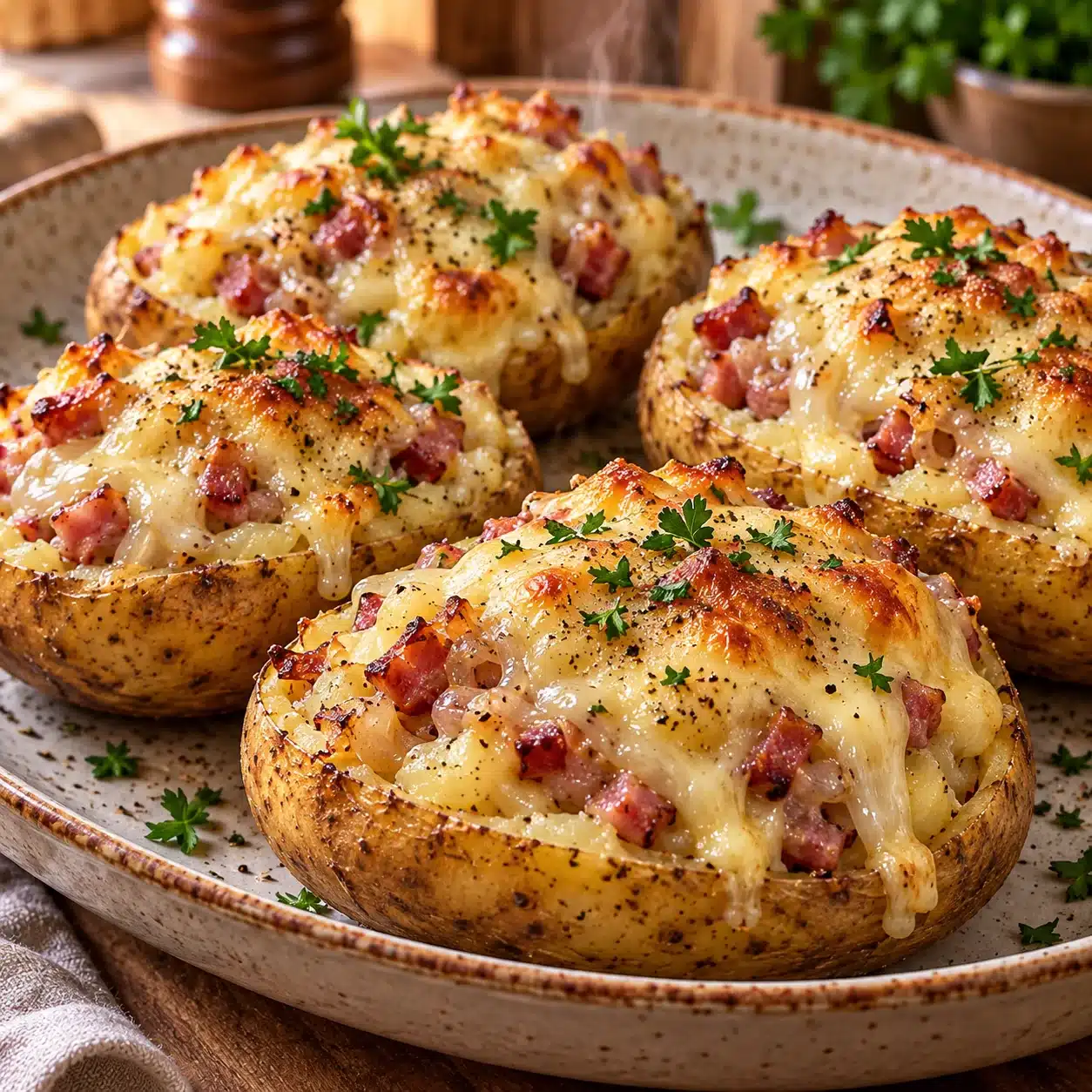 Pommes de Terre Farcies Façon Raclette : Le Réconfort Gourmand d'Amélie 2 Pommes de Terre Farcies Façon Raclette : Le Réconfort Gourmand d'Amélie