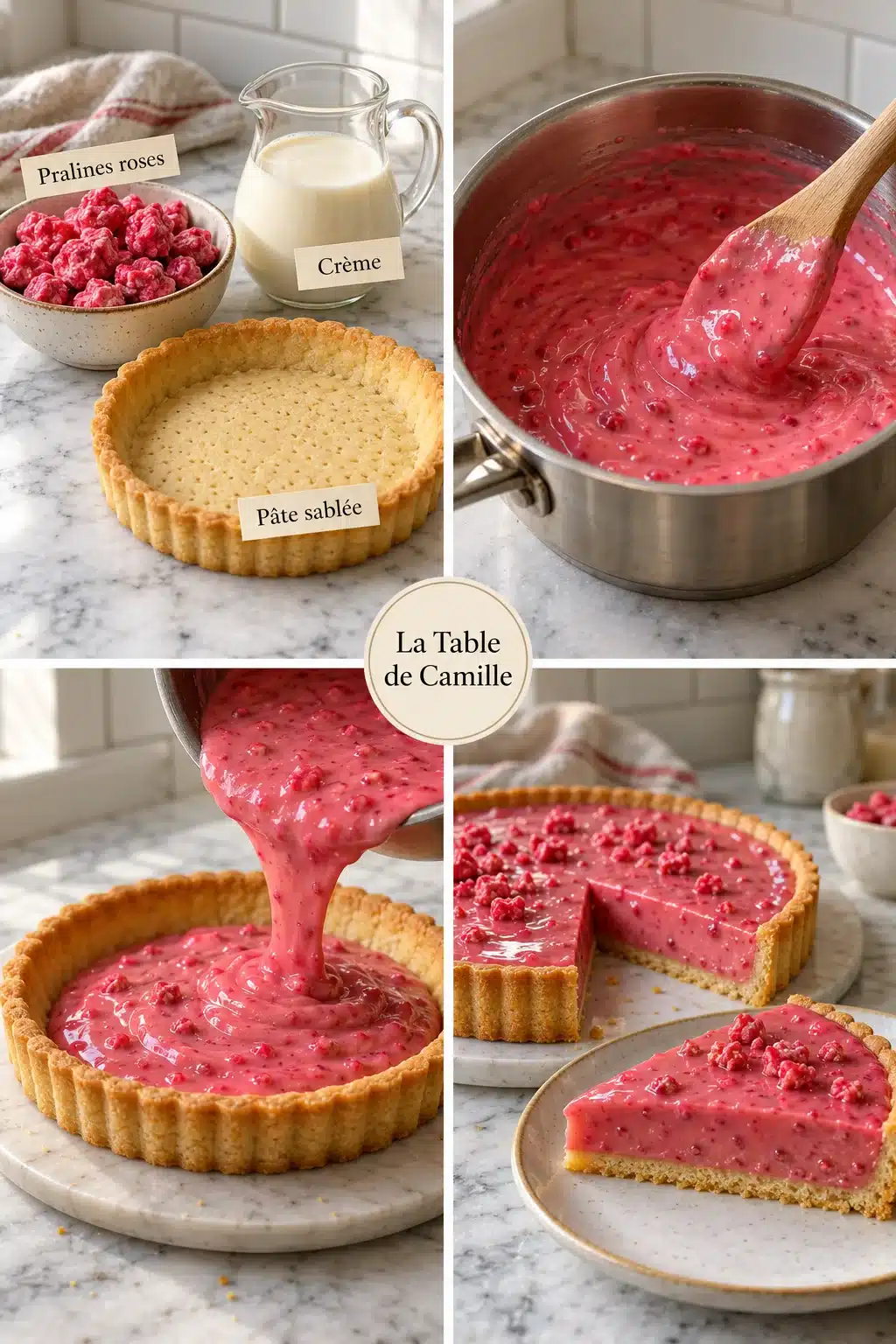 Tarte aux Pralines Roses de Lyon : La Gourmandise Rose 2 Tarte aux Pralines Roses de Lyon : La Gourmandise Rose