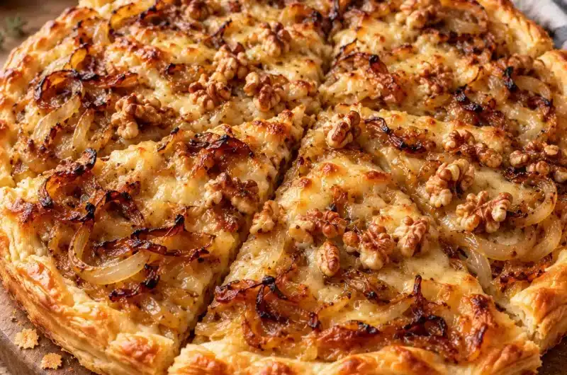 Tarte Fine Oignon Caramélisé, Comté et Noix : Ma Recette Maison — image 1