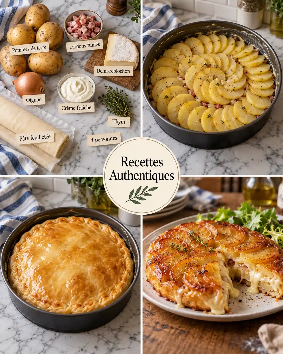 Tatin de Pommes de Terre, Lardons et Reblochon : Un Réconfort Gourmand 2 Tatin de Pommes de Terre, Lardons et Reblochon : Un Réconfort Gourmand
