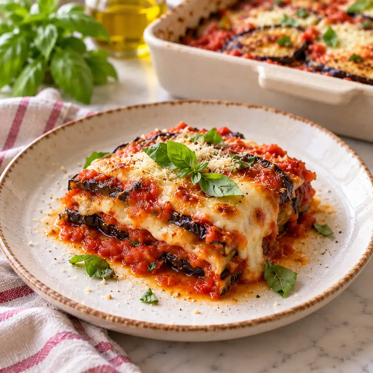 Gratin d'Aubergines à la Parmigiana Légères : Le Goût de l'Italie 2 Gratin d'Aubergines à la Parmigiana Légères : Le Goût de l'Italie