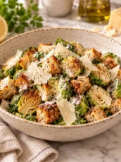 Choux de Bruxelles César Tiède : Recette Facile au Parmesan