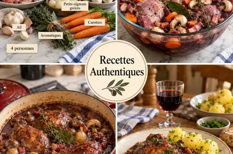 Coq au Vin à l'Ancienne d'Amélie : Le Classique qui Embaume la Maison — image 1