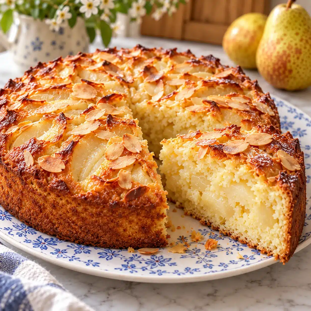 Gâteau Nuage Poires & Amandes : Recette Aérienne et Gourmande 2 Gâteau Nuage Poires & Amandes : Recette Aérienne et Gourmande